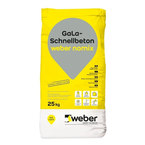 Gala schnellbeton weber - weber, nomix